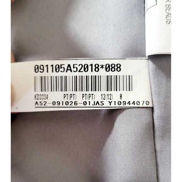 JADE COUTURE GRAY LACE Women Sheath Dress FORMAL MOTHER OF BRIDE SLEEVELESS 12 - Picture 9 of 11